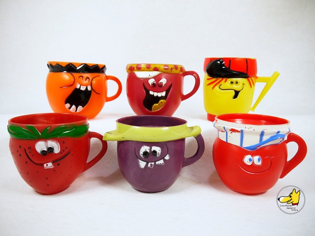 ビンテージ '70s Funny Face Cup ファニーフェイス カップ 6個セット