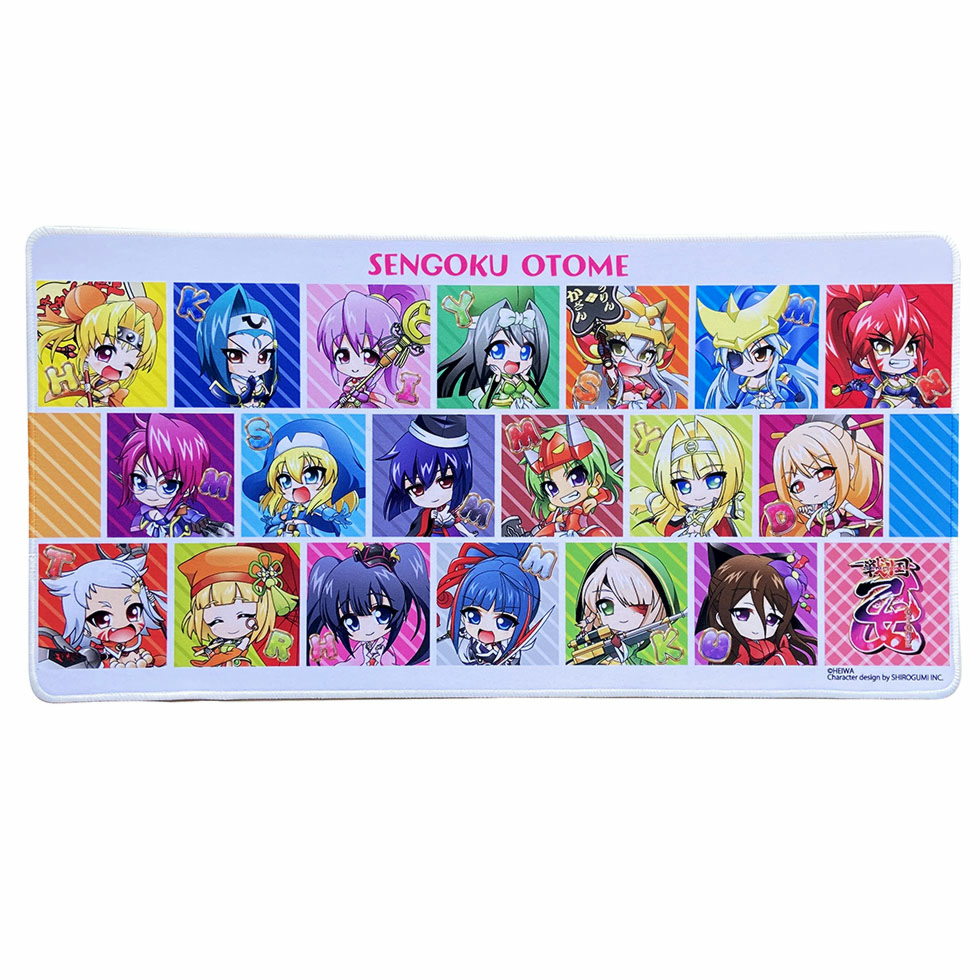 戦国乙女 イニシャルイラストマルチマット | キュイン萌ーる