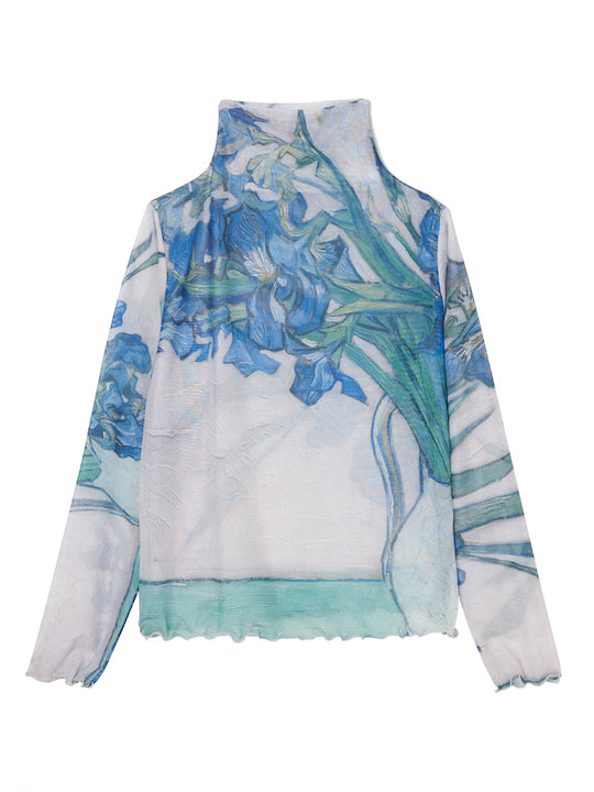 High Neck Sheer Top / 03Irises｜ハイネックシアートップス – MARTE