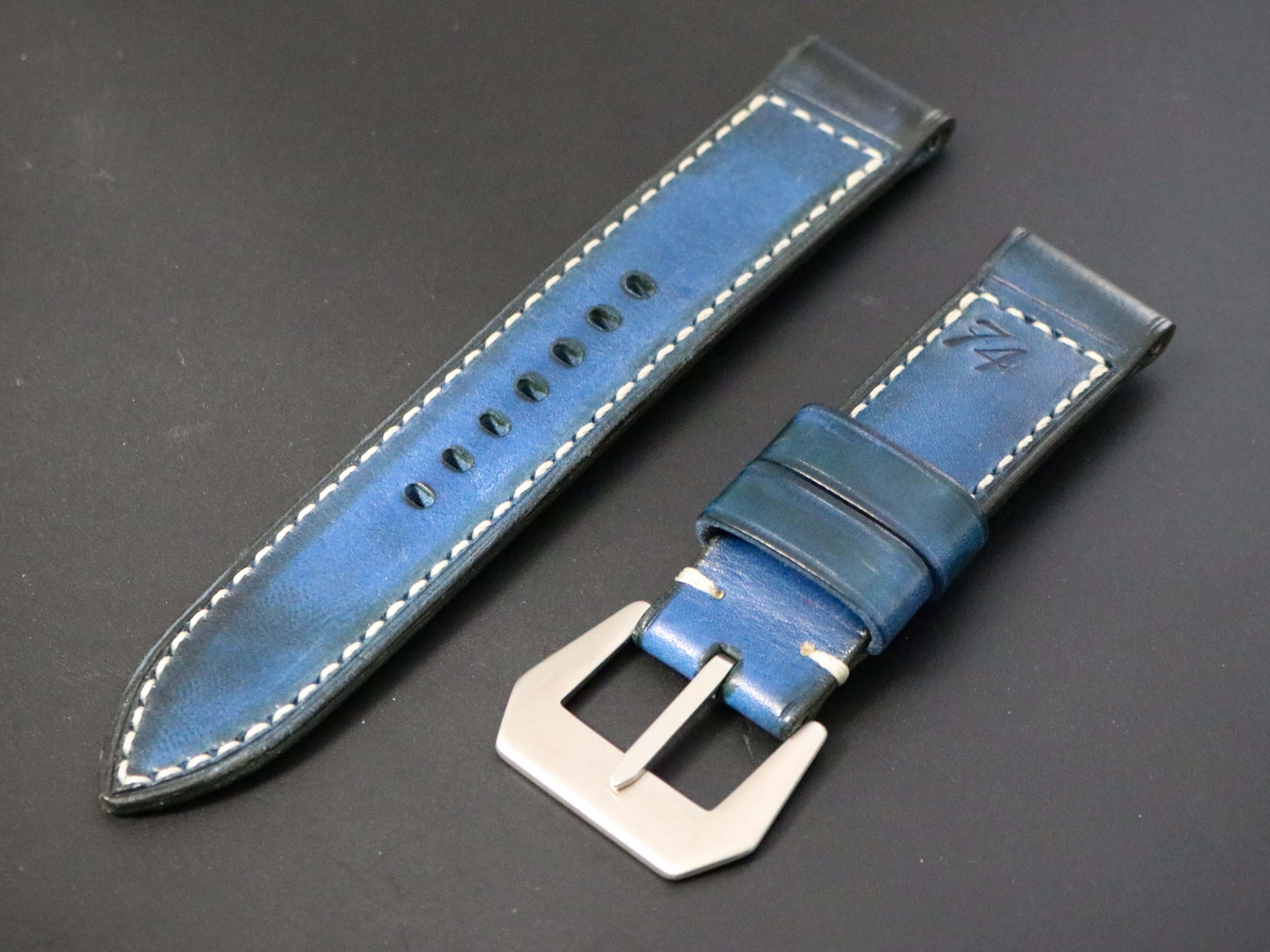 M74｜イタリアンショルダー｜エクストラブルー｜No.001｜24-24mm – 松下庵