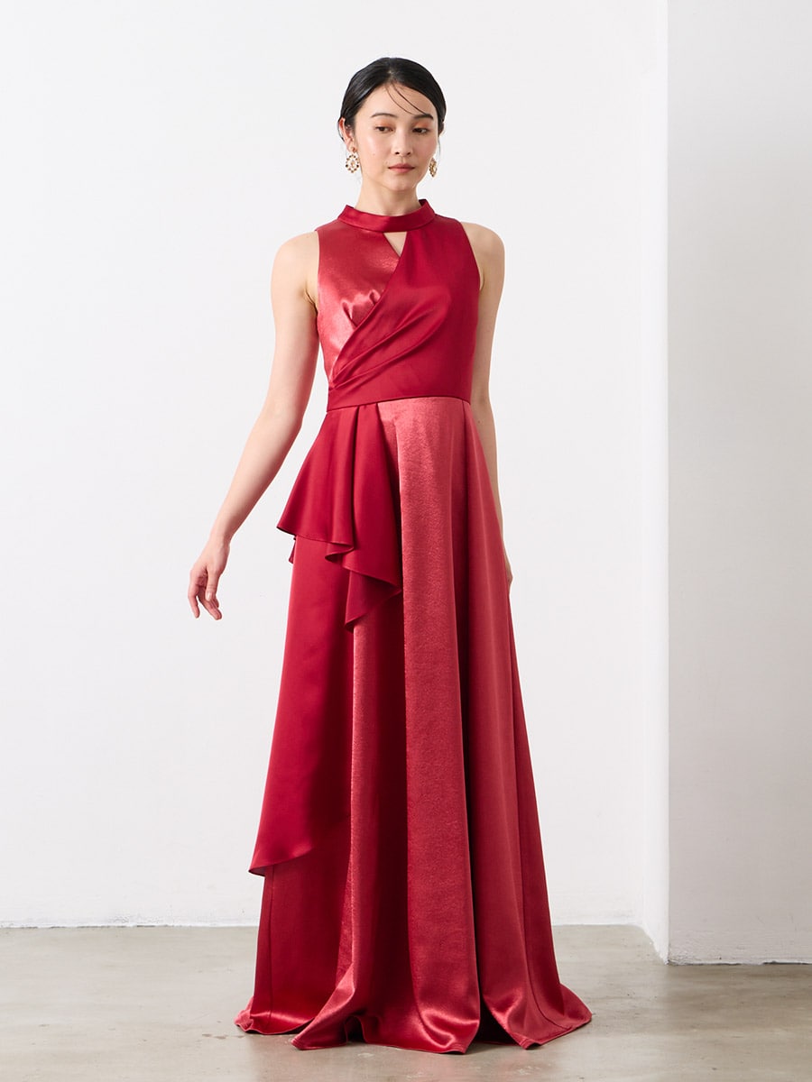 Duo/ダブルサテン切り替えドレス(M ブラック): AIMER | エメ ｜ミマツ