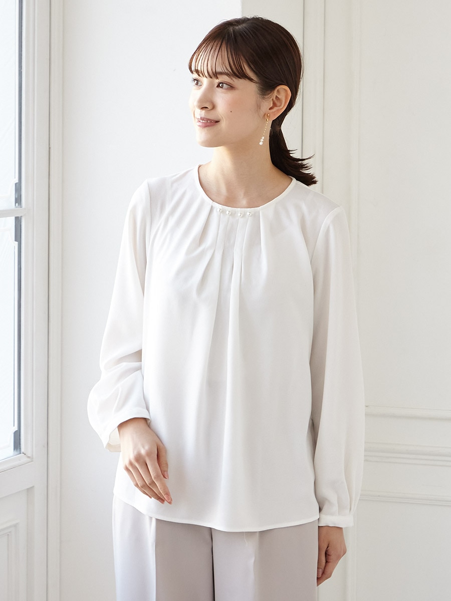 SONIA JOHNES フリル付きホワイトトップス フラメンコ ブラウス SONIA