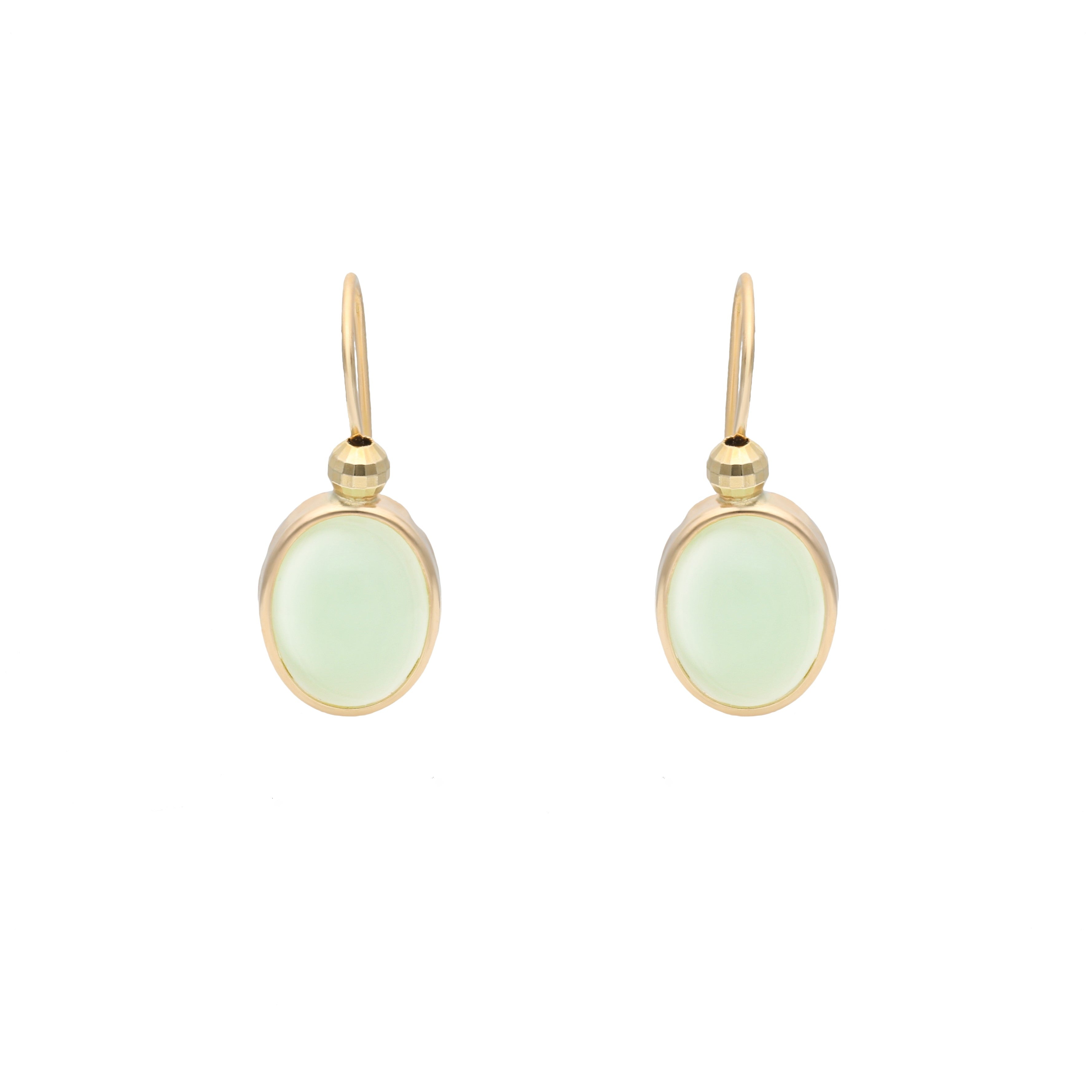 K10 ミントグリーンオパール フックピアス - me.（エムイードット）
