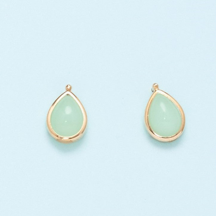 K10 ミントグリーンオパール ピアス（ドロップ） - me.（エムイードット）