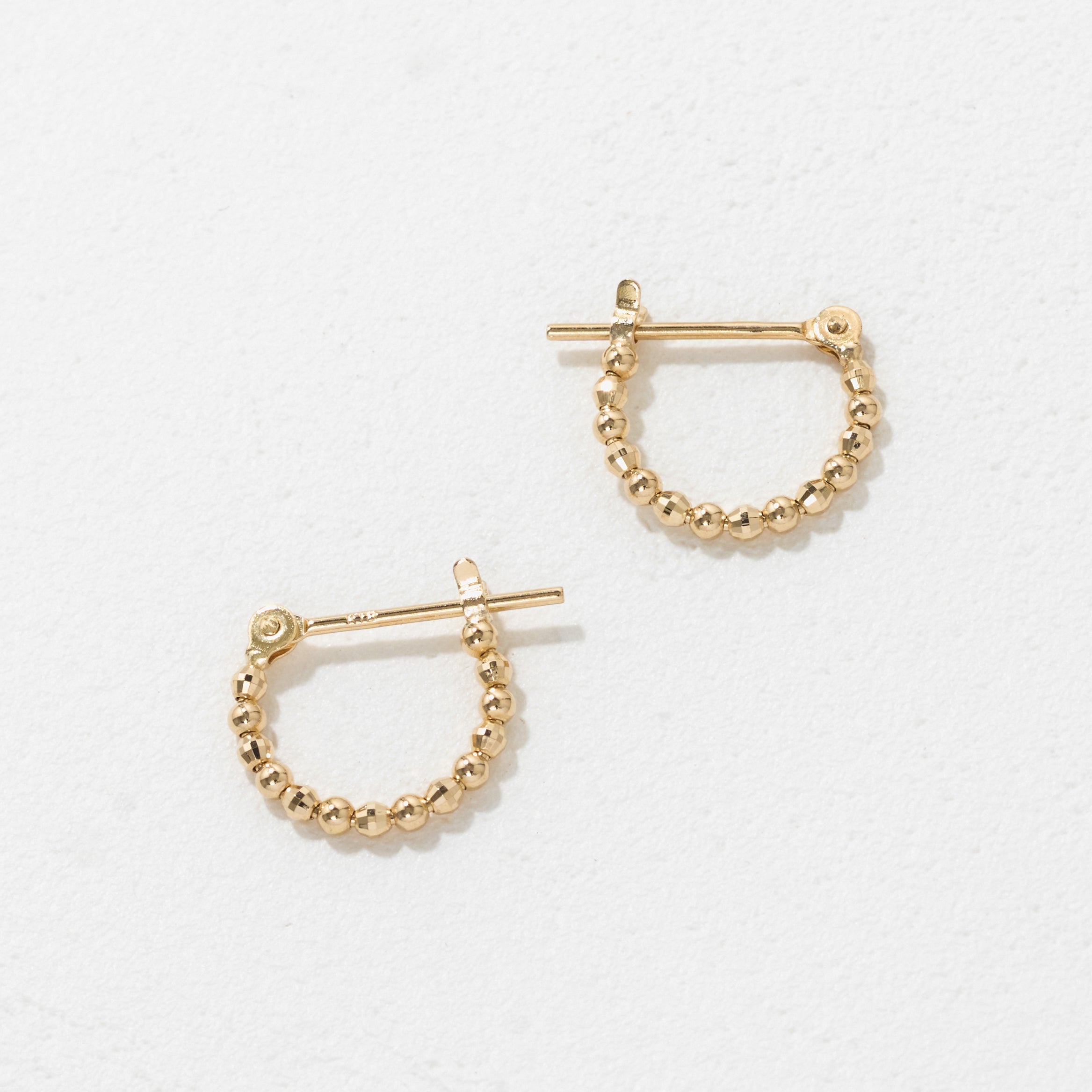 K18 ミラーボール フープ ピアス（01） – me.