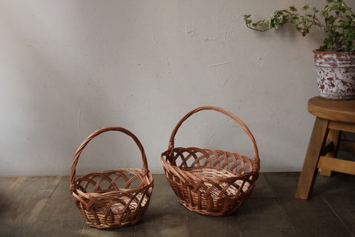 かご・バスケット・雑貨 - menui | WNUK東欧のかご【柳 ワンハンドル