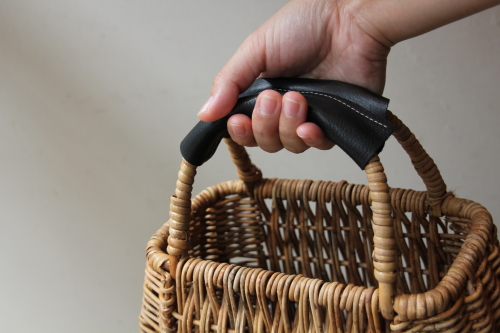 かご・バスケット・雑貨 - menui | かごバッグの持ち手に【レザー