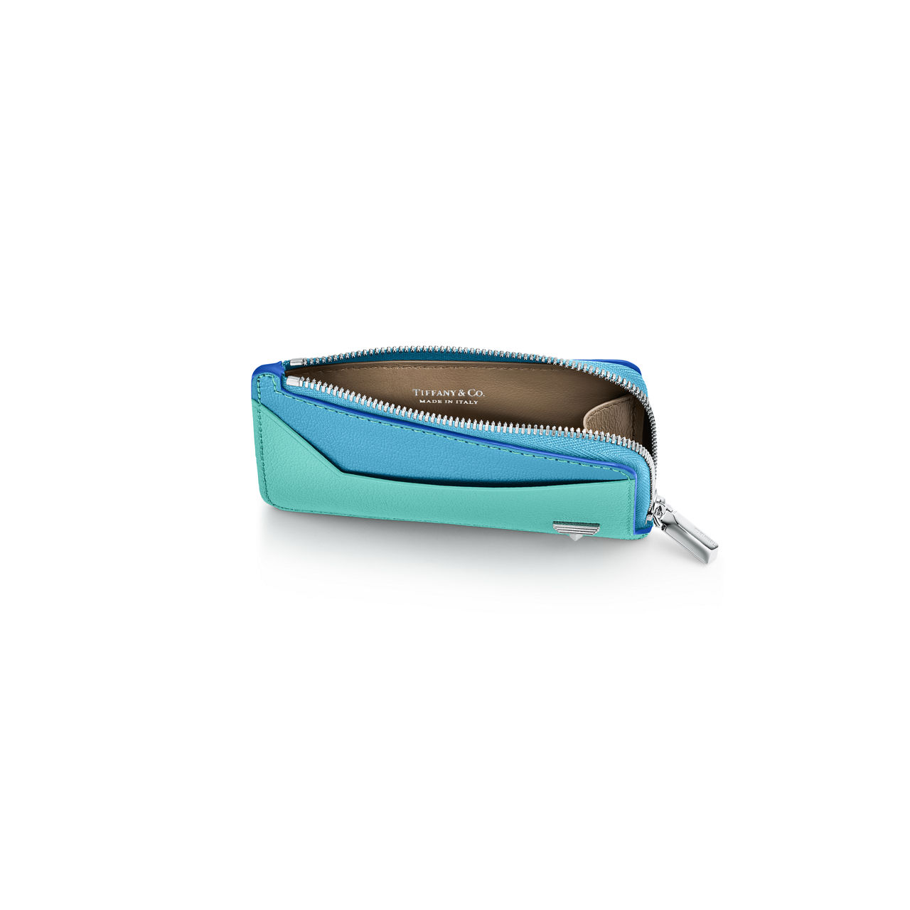 Tiffany T:Zip Card Case in Tiffany Blue® Leather | Tiffany & Co. US