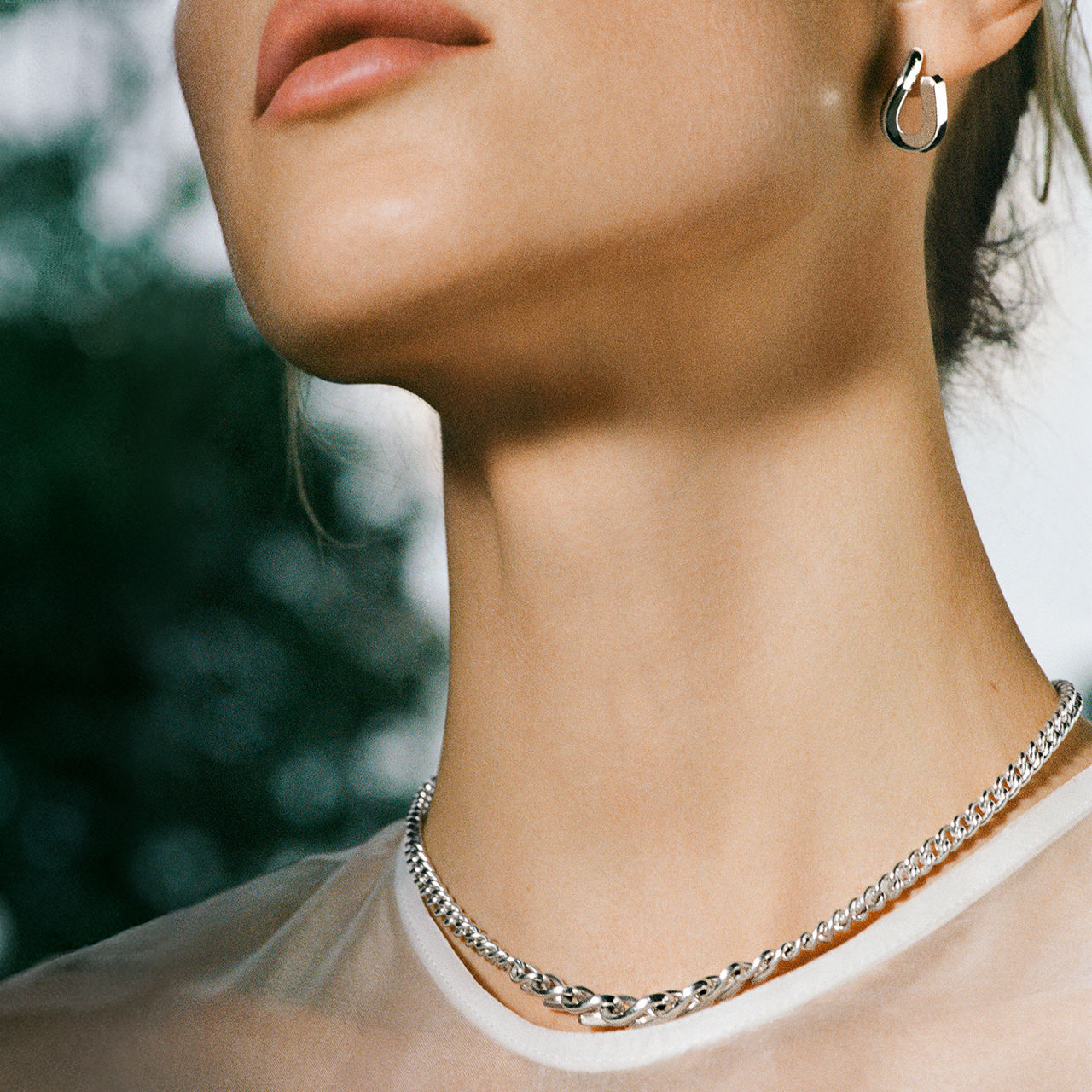 Tiffany Forge:Large Link Necklace in High-polished Sterling Silver