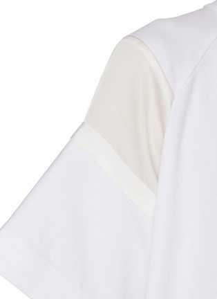 SACAI | Satin Cotton Jersey T-Shirt | WHITE | Women | Lane Crawford
