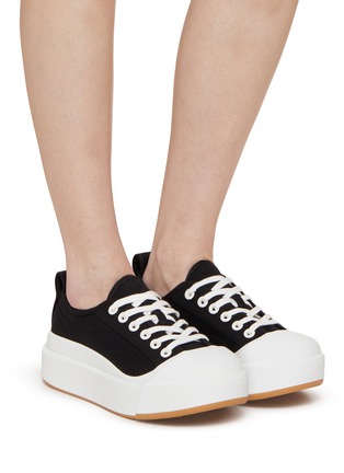 BOTTEGA VENETA | Vulcan Low Top Platform Sneakers | BLACK | Women