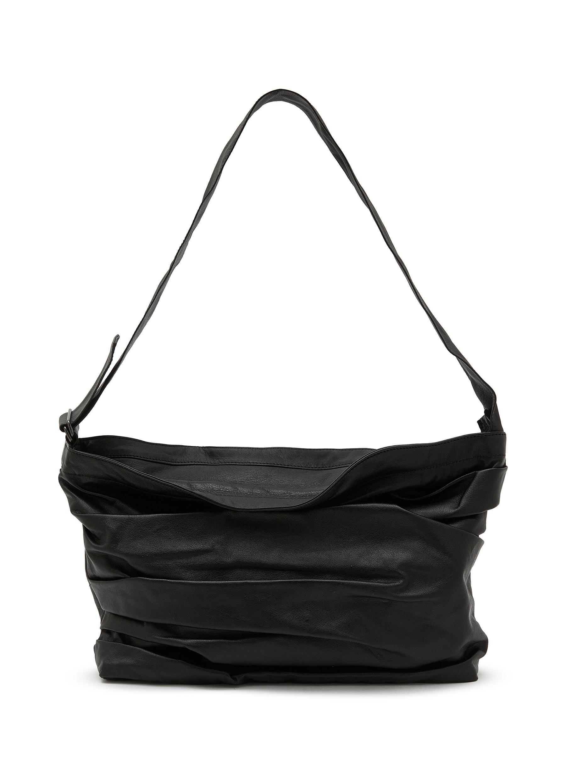DISCORD YOHJI YAMAMOTO | Drape Leather Shoulder Bag | Men | Lane