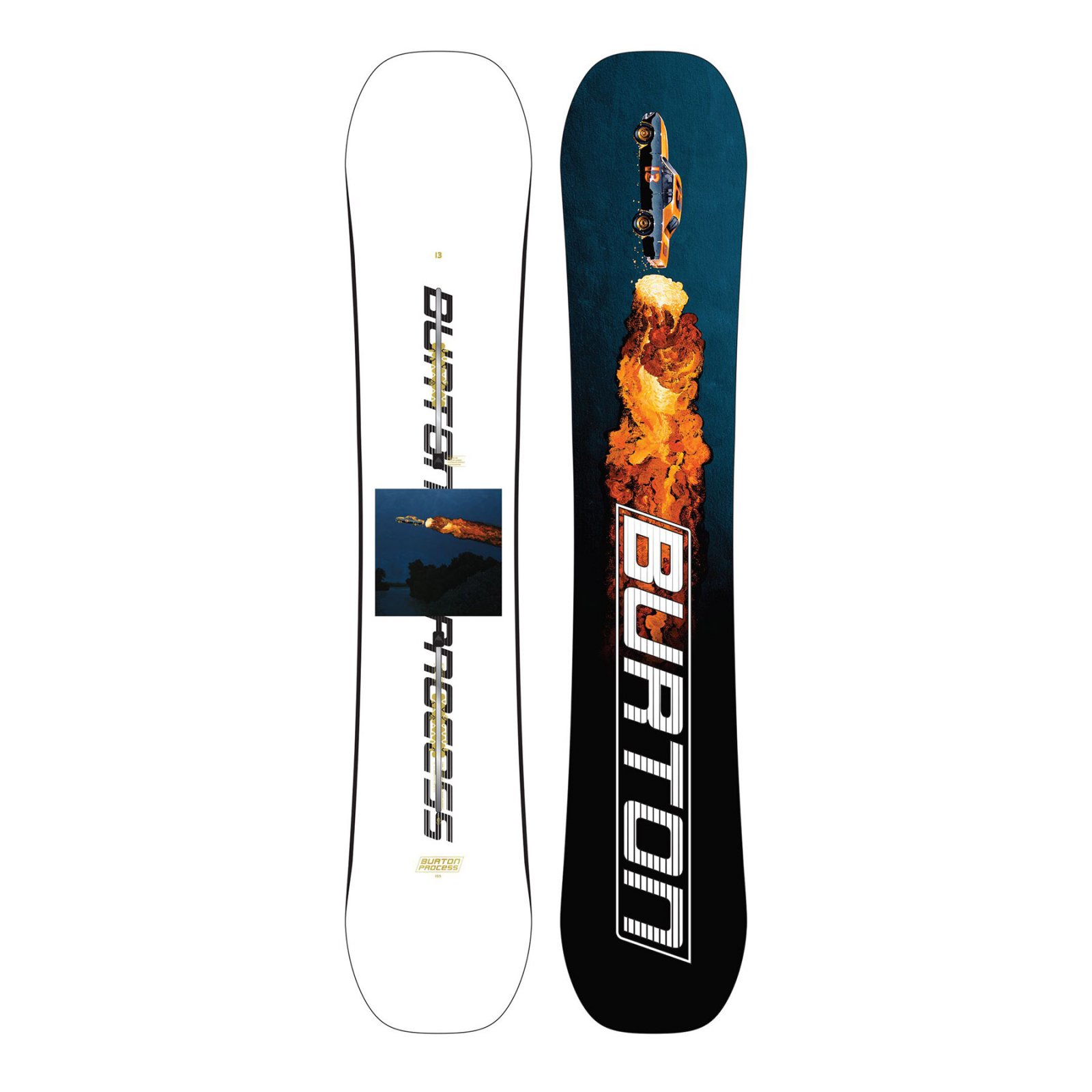 Burton - Men's Process Snowboard - Pure Pop Cambered