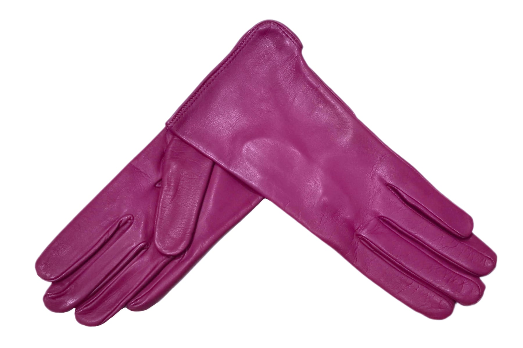 レディース手袋◇ナパレザー◇フューシャピンク/CICLAMEN《シルク