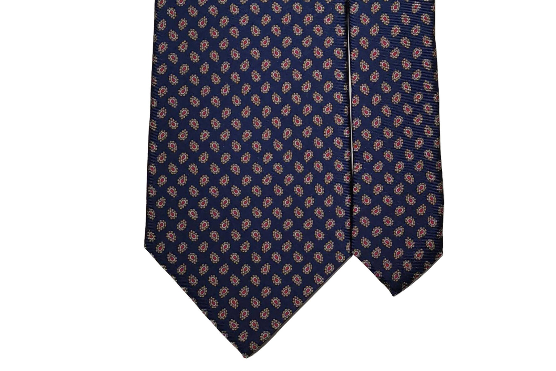 BLUE LABEL ネクタイ ◇ シルク ◇ ライトネイビー×ペイズリー柄 – Merola