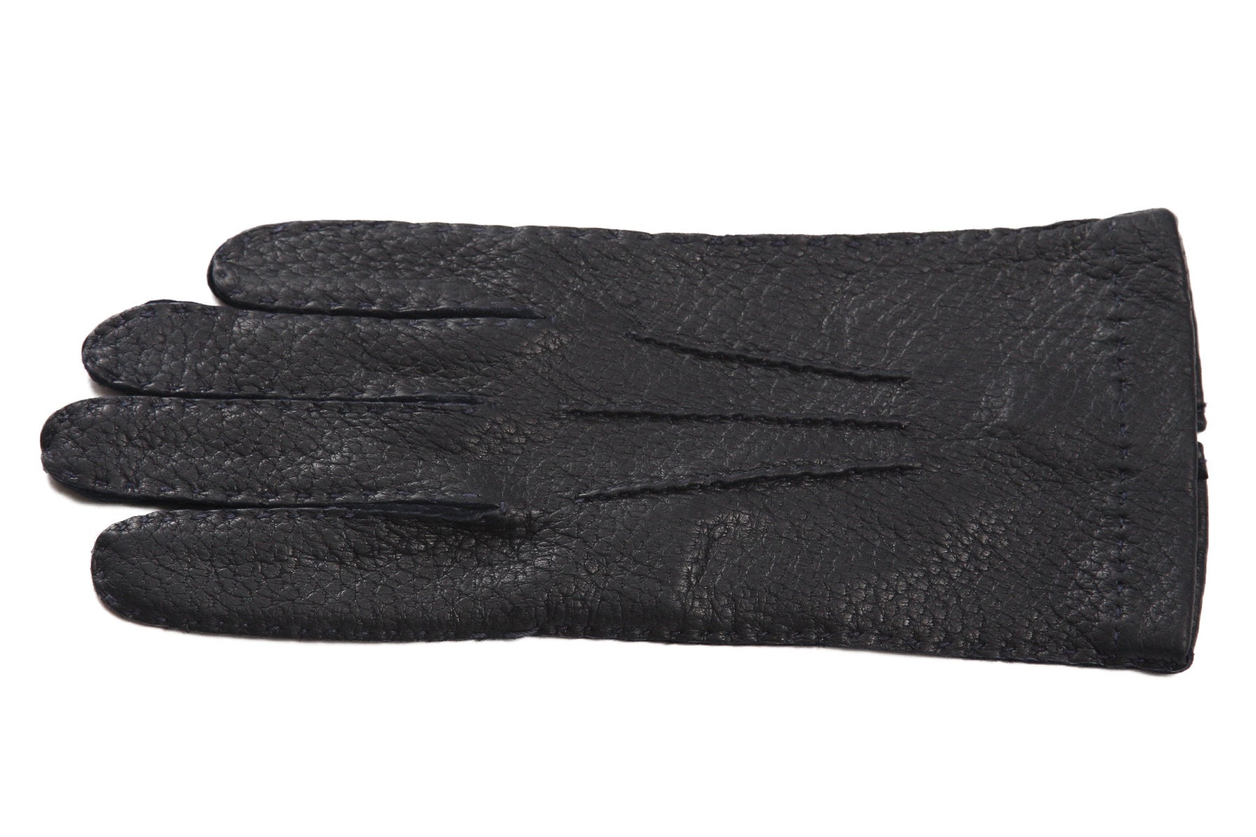 メンズ手袋◇ペッカリー◇ネイビー/BLUE《ノーライニング》 – Merola