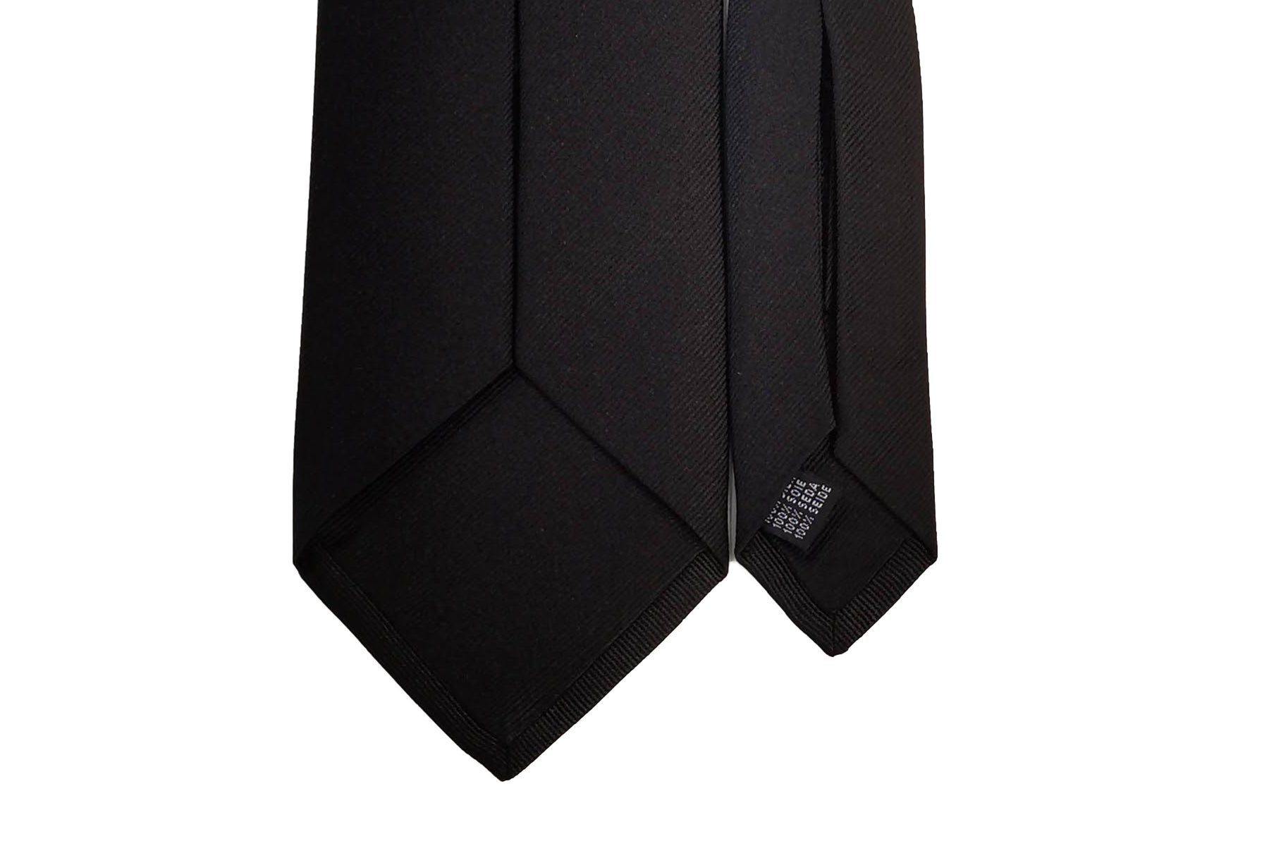 MILANO SERIES ネクタイ ◇ ブラック×ソリッド《セッテピエゲ》 – Merola