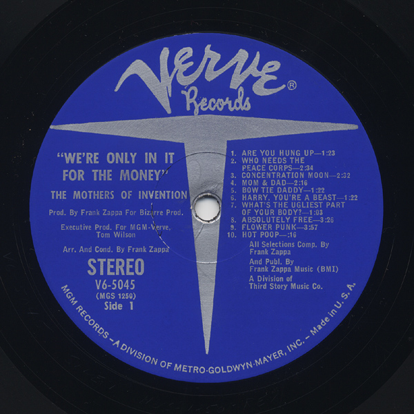 We're Only In It For The Money | microgroove.jp