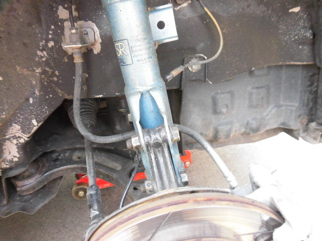 L275Vミラバンに D-SPORTのステンメッシュブレーキホースを取り付け