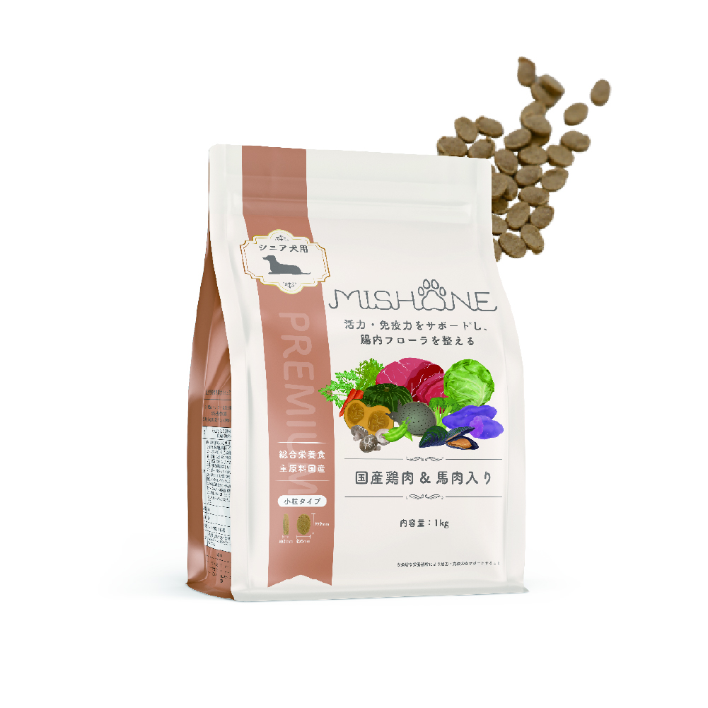 ミシュワン シニア犬用ドッグフード（国産鶏肉＆馬肉入り