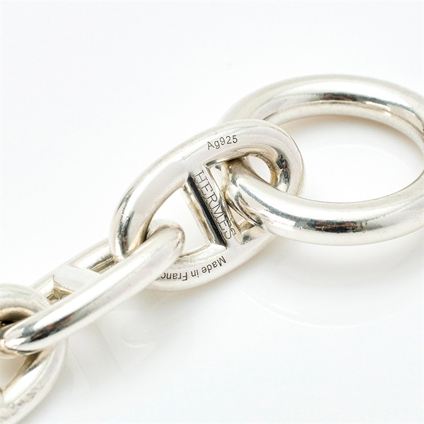 HERMES シェーヌダンクル ブレスレット TGM/10コマ シルバー 925