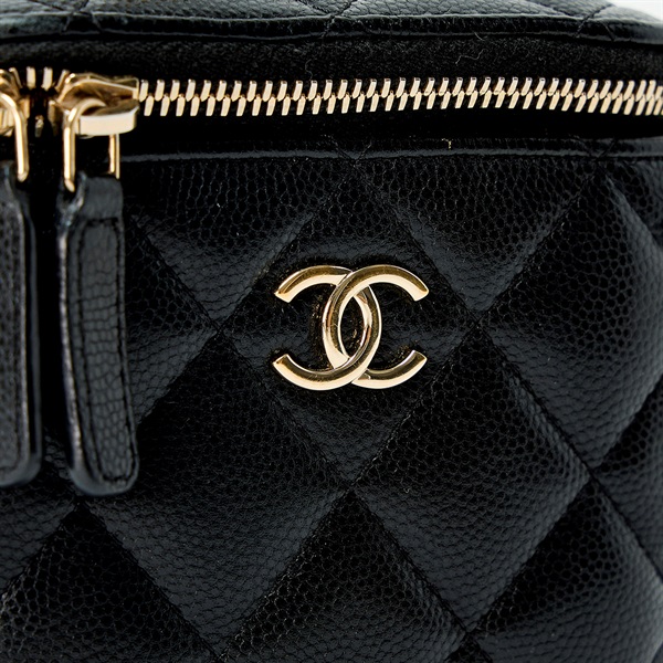 CHANEL マトラッセ ココパール 2021年頃 バニティバッグ ブラック