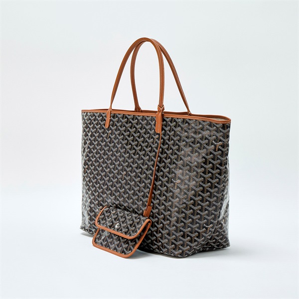 GOYARD サンルイ GM トートバッグ ブラック オレンジ PVC | MixTHINKS