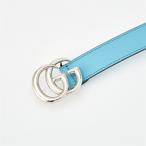GUCCI ダブルG ベルト 432707 ブルー レザー | MixTHINKS（ミックス