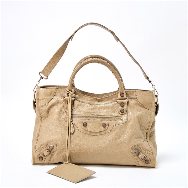 BALENCIAGA ジャイアント シティ ハンドバッグ 281770・9660 ベージュ