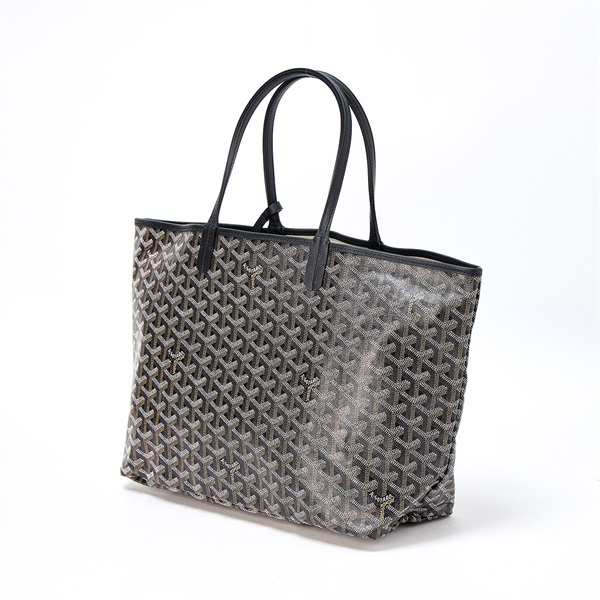 GOYARD サンルイ PM トートバッグ ブラック ブラウン PVC | MixTHINKS