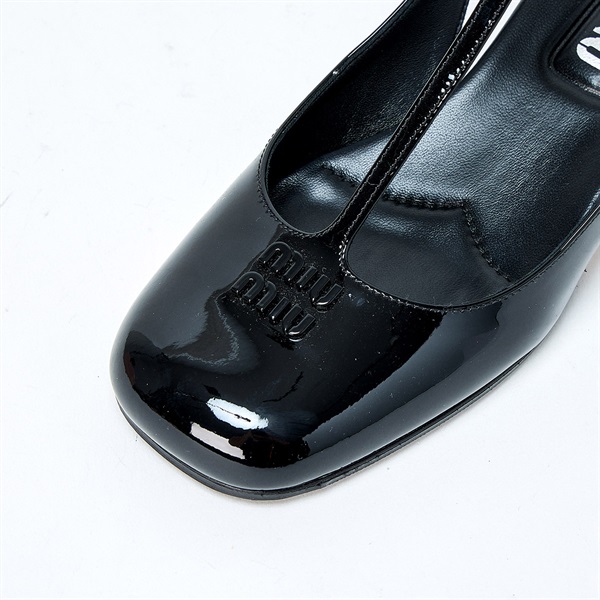 MIU MIU ミュール 37 ブラック パテントレザー | MixTHINKS（ミックス