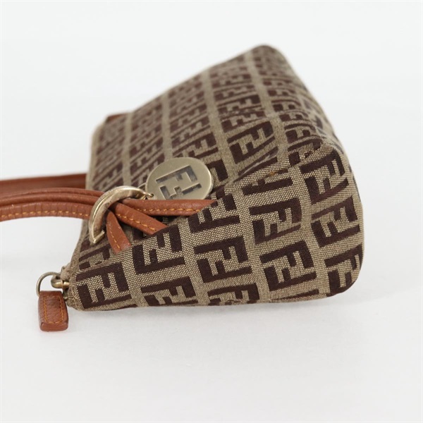 FENDI ズッキーノ ショルダーバッグ ベージュ ブラウン ゴールド