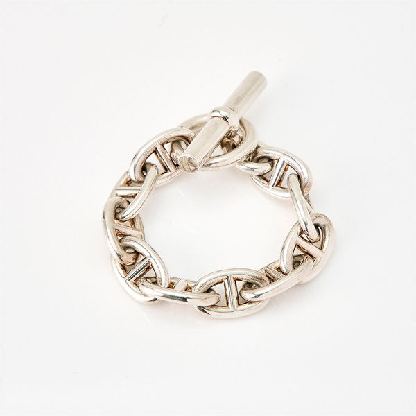 HERMES シェーヌダンクル ブレスレット TGM/10コマ シルバー 925