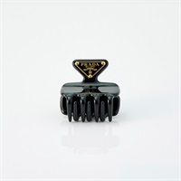 PRADA ヘアクリップ ブラック ゴールド メタル | MixTHINKS（ミックス
