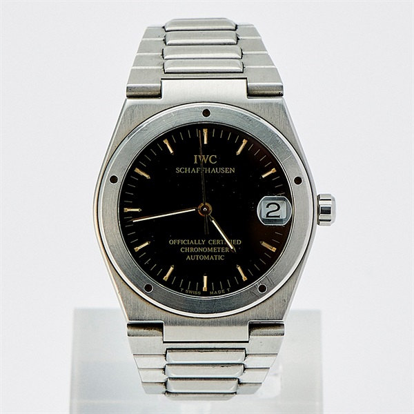 IWC インヂュニア IW352102 自動巻き 腕時計 34MM ブラック文字盤