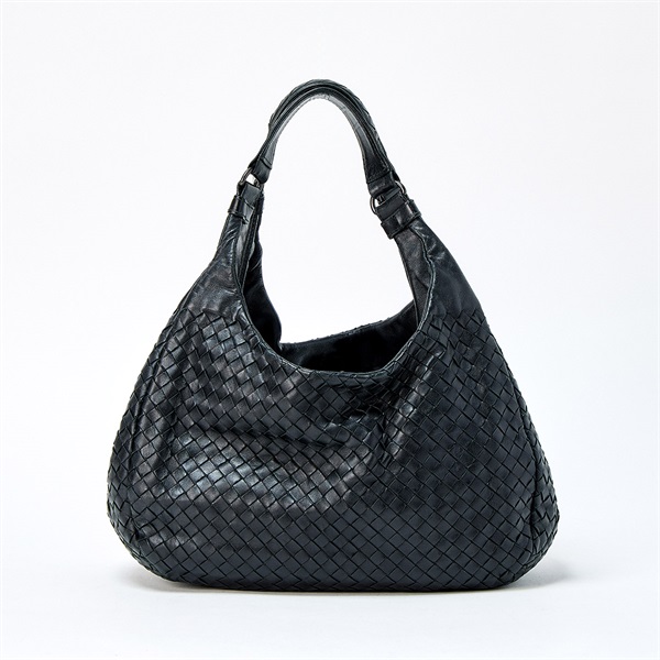 BOTTEGA VENETA クラシック イントレチャート ハンドバッグ ブラック