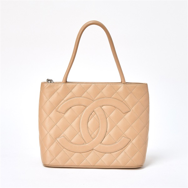 CHANEL マトラッセ 復刻 2000年 トートバッグ ベージュ シルバー