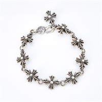 CHROME HEARTS カットアウト CHプラス ブレスレット 9リンク シルバー