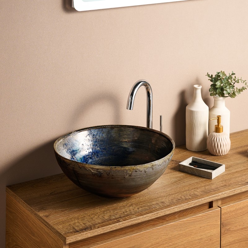 洗面ボウル 小鹿田焼-7 EO7｜おしゃれな洗面ボウル(洗面器)通販サイト