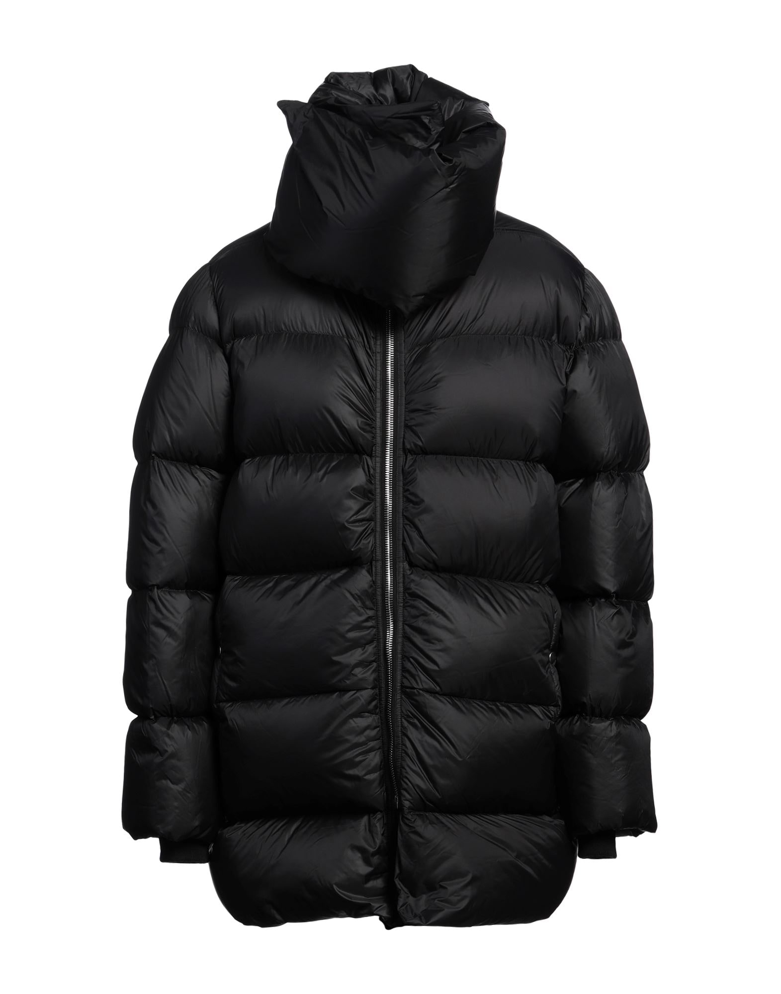 お値下しました】リックオウエンスブラックナイロンコートデザインコート