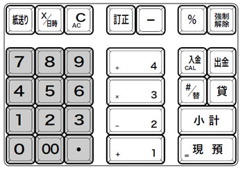 カシオ電子レジスター 17CR