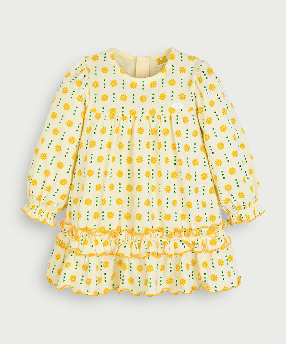 SunnyDayフリル長袖ワンピース | おしゃれな子供服 moimoln