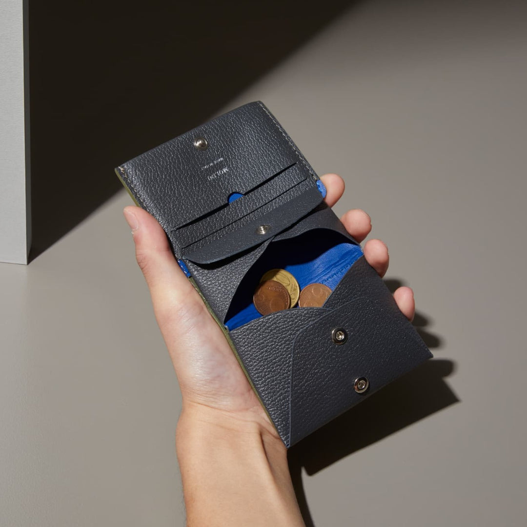 Bifold Compact Wallet - Black × Gray – MOLINI（モリニ