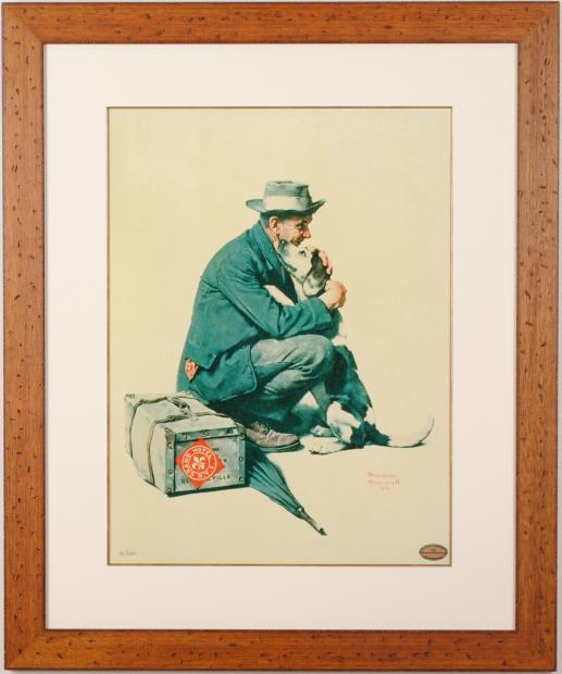 ノーマン・ロックウェルのジークレーの版画「帰郷」をご購入