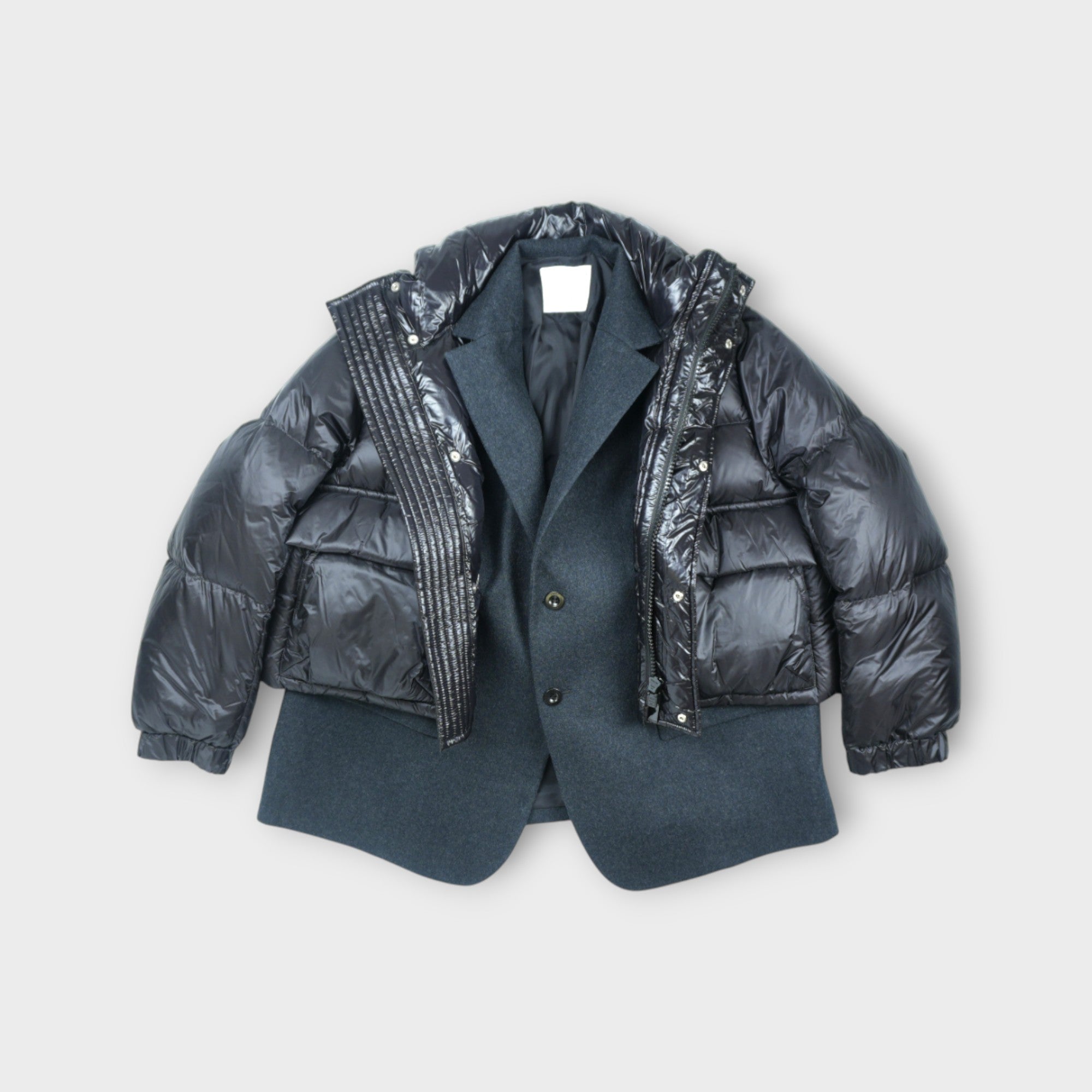sacai Wool Melton x Puffer Blouson – mou by ACROPOLIS