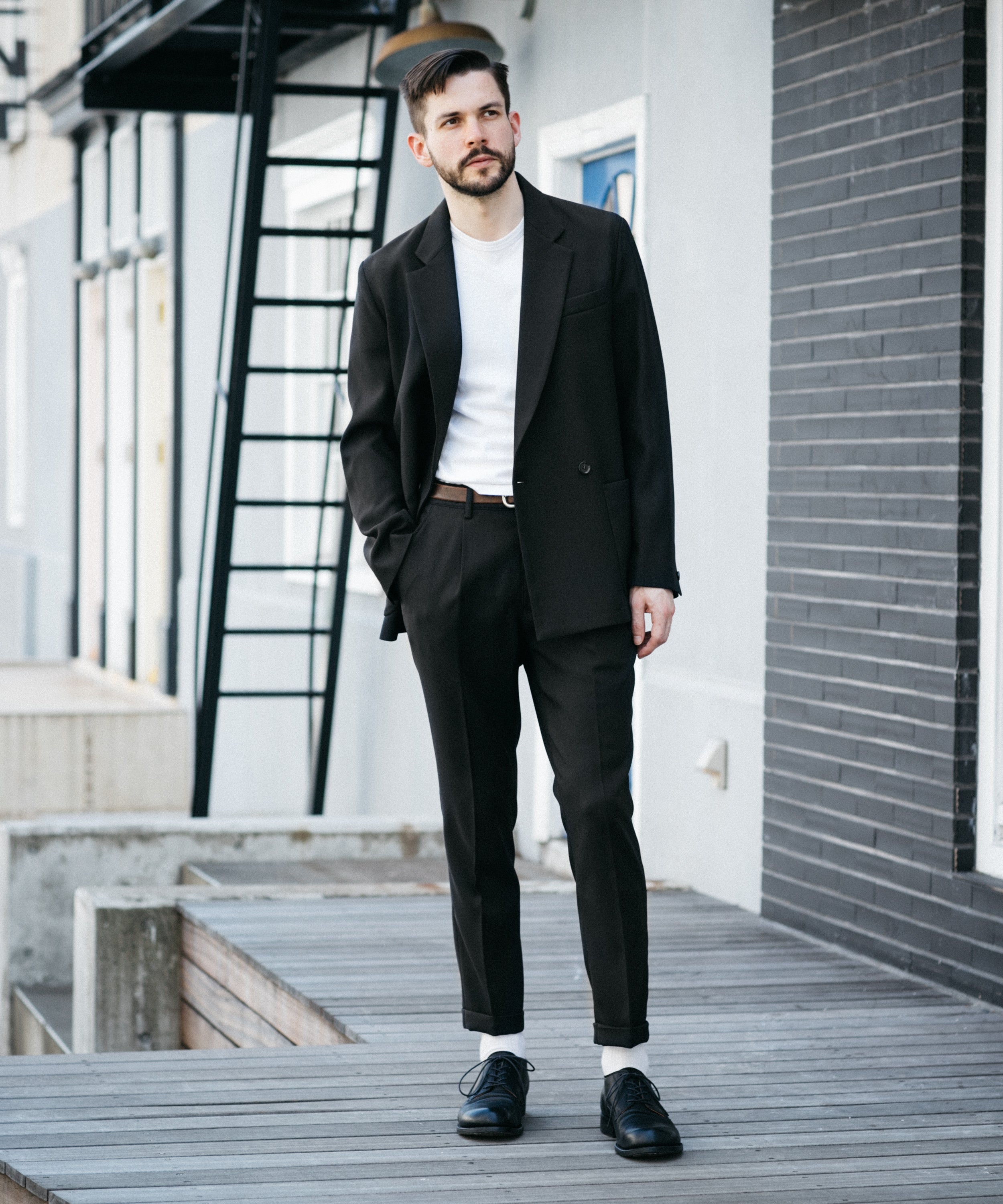 MR.OLIVE / RETRO POLYESTER TWILL / 2B DOUBLE BREASTED JACKET – MR