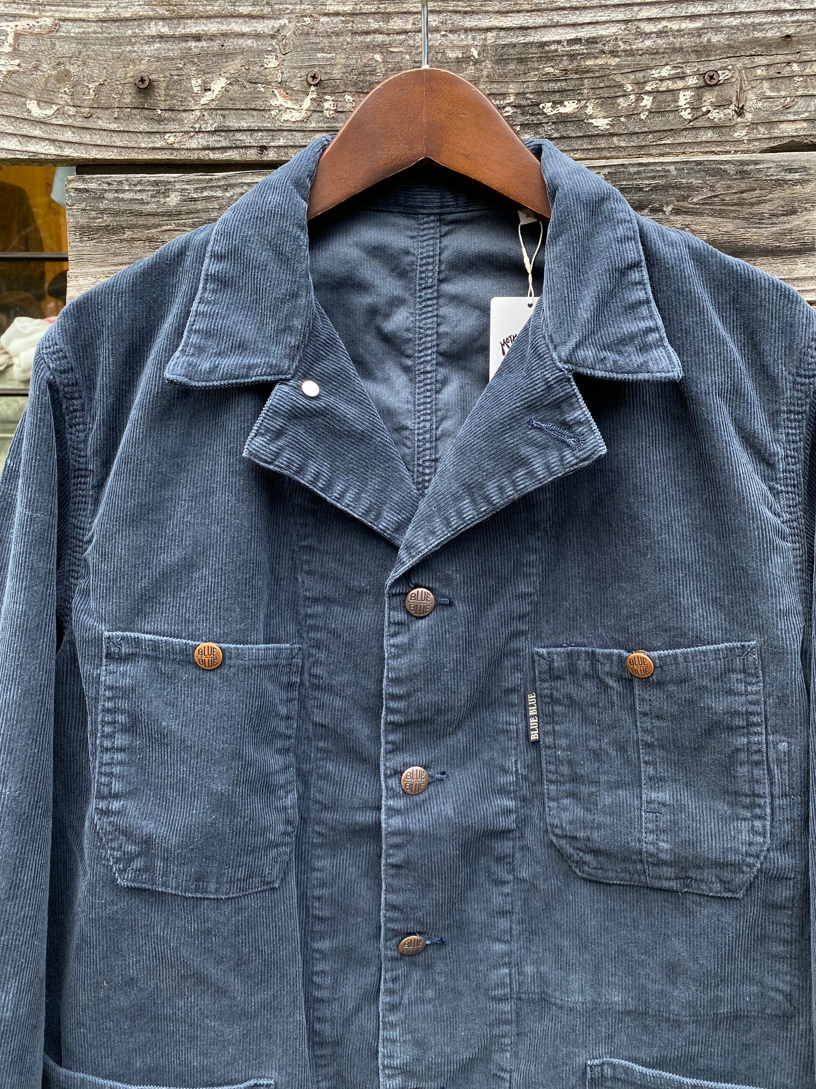 BLUE BLUE - サルファコーデュロイ スタンダードカバーオール / NAVY