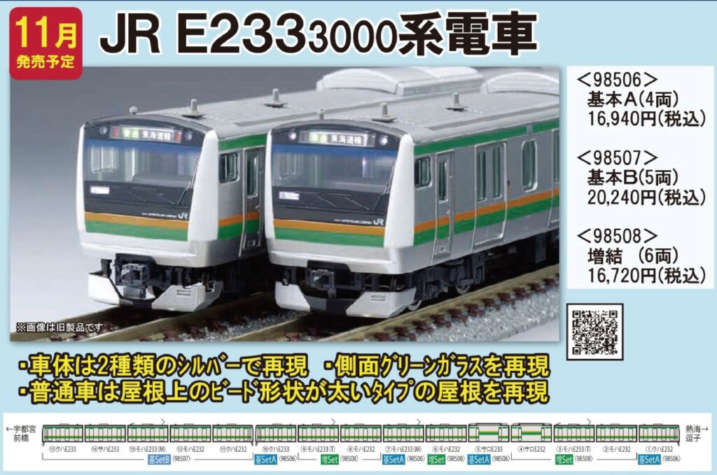 TOMIX E233-3000系電車基本セットA 品番:98506 #トミックス | NGaugeJP