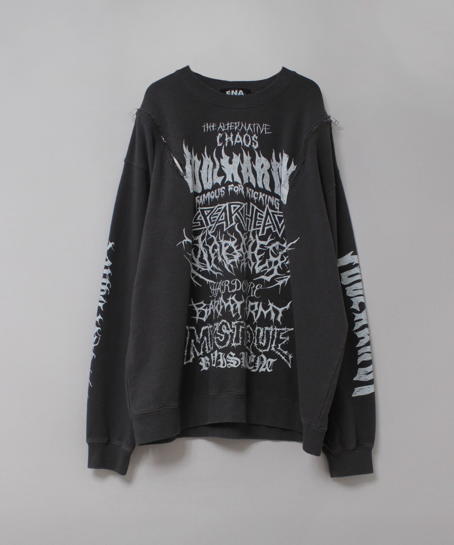 M2634 ショルダーZipトレーナー(M ヴィンテージホワイト): トップス