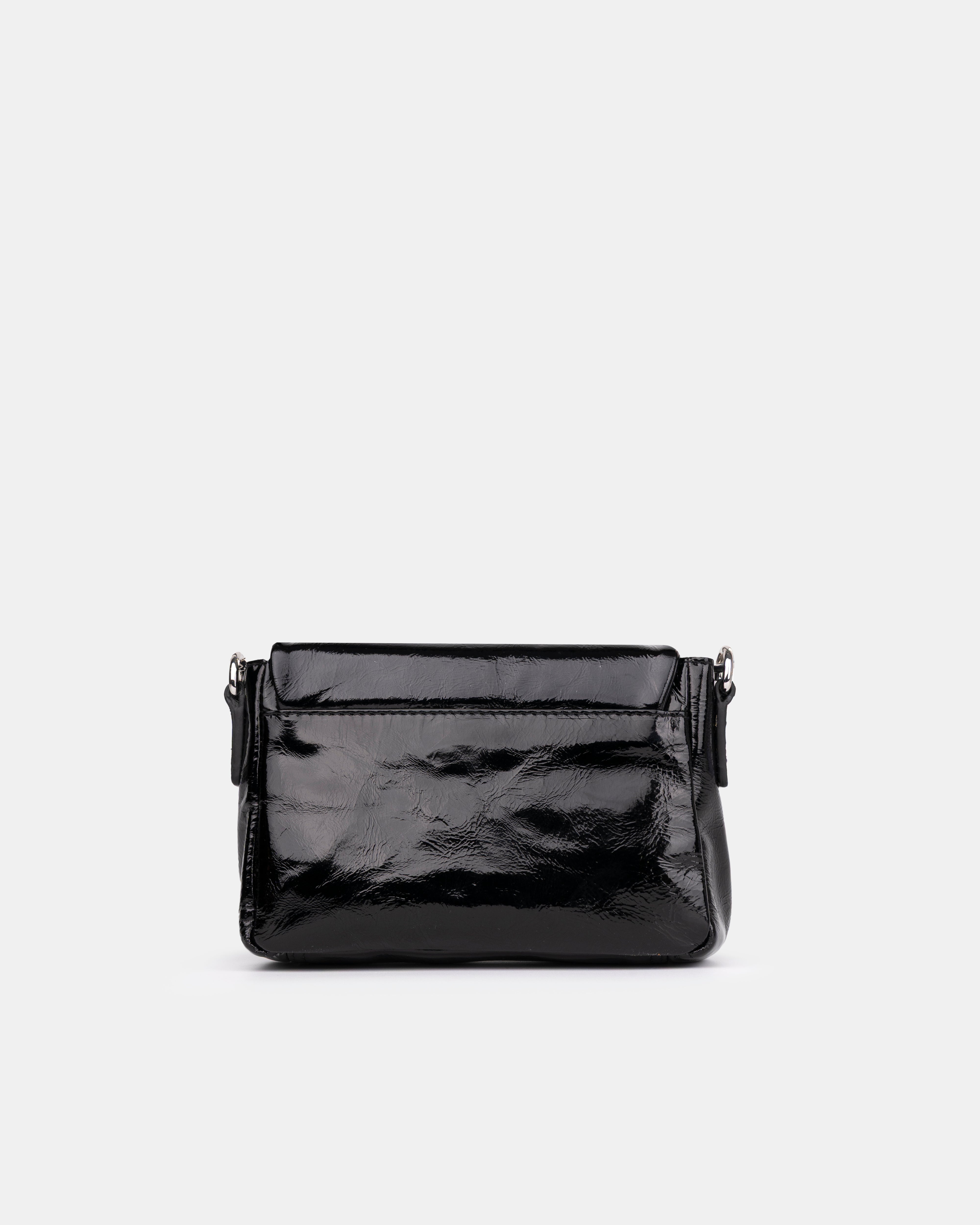 MAX MINI CRUNCH BLACK | Women's Leather Bags | NEUVILLE